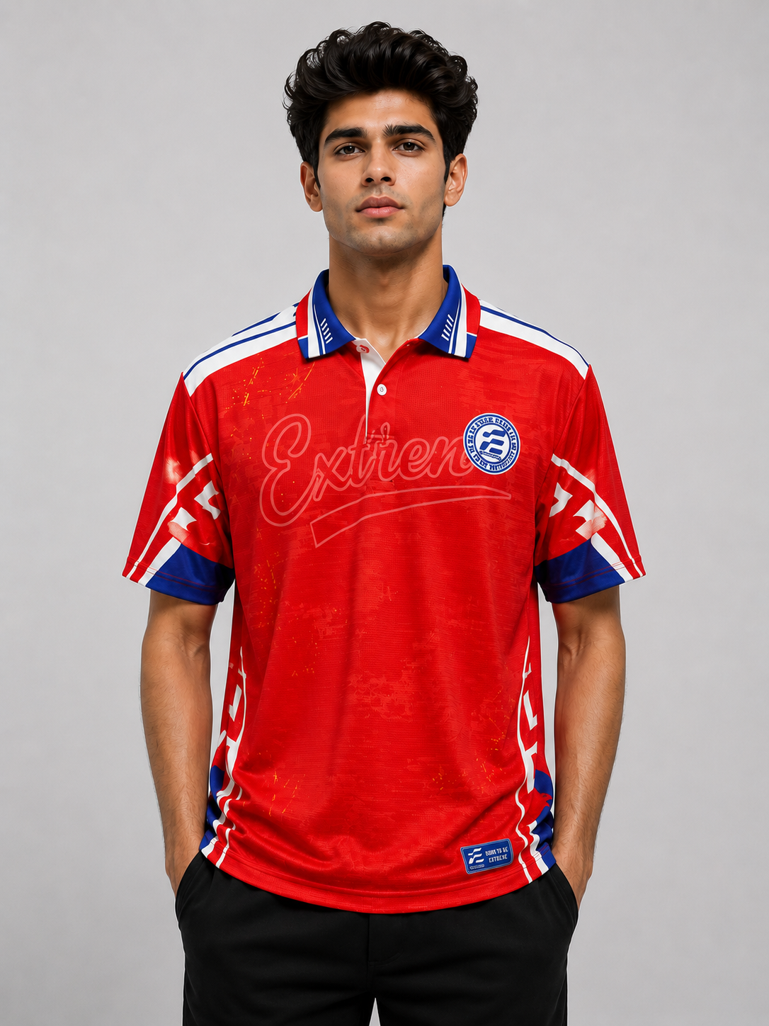 Men's Retro Cricket Polo T-Shirt
