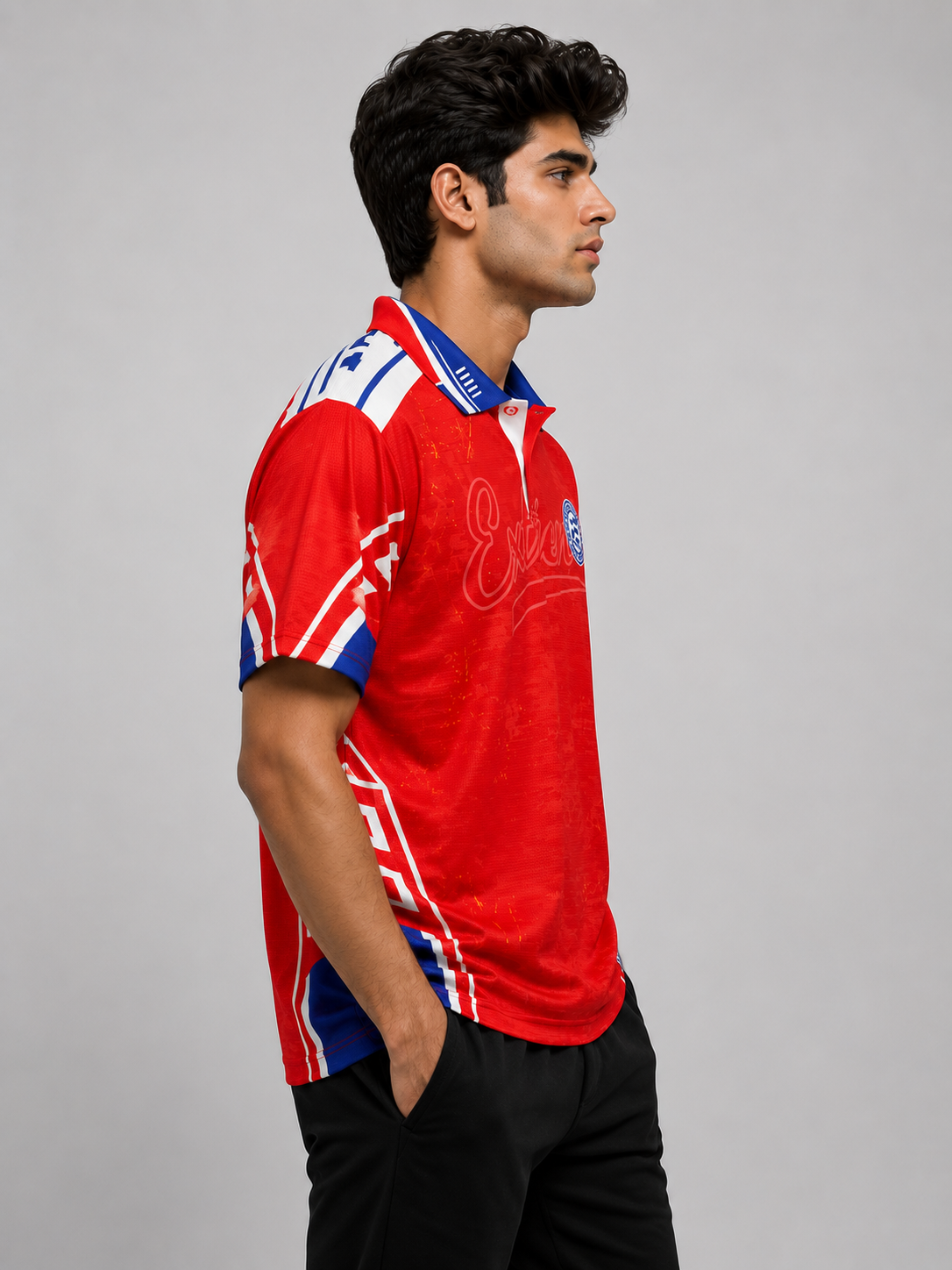 Men's Retro Cricket Polo T-Shirt