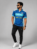Men's Dare Cricket Polo Jersey – Teal & Blue - Extreme Sports
