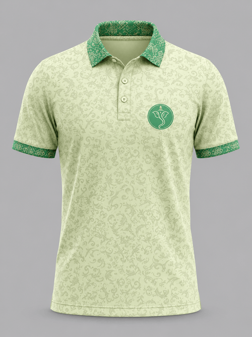 Men's Ganpati Bappa Festive Jersey – Green Edition - Extreme Sports