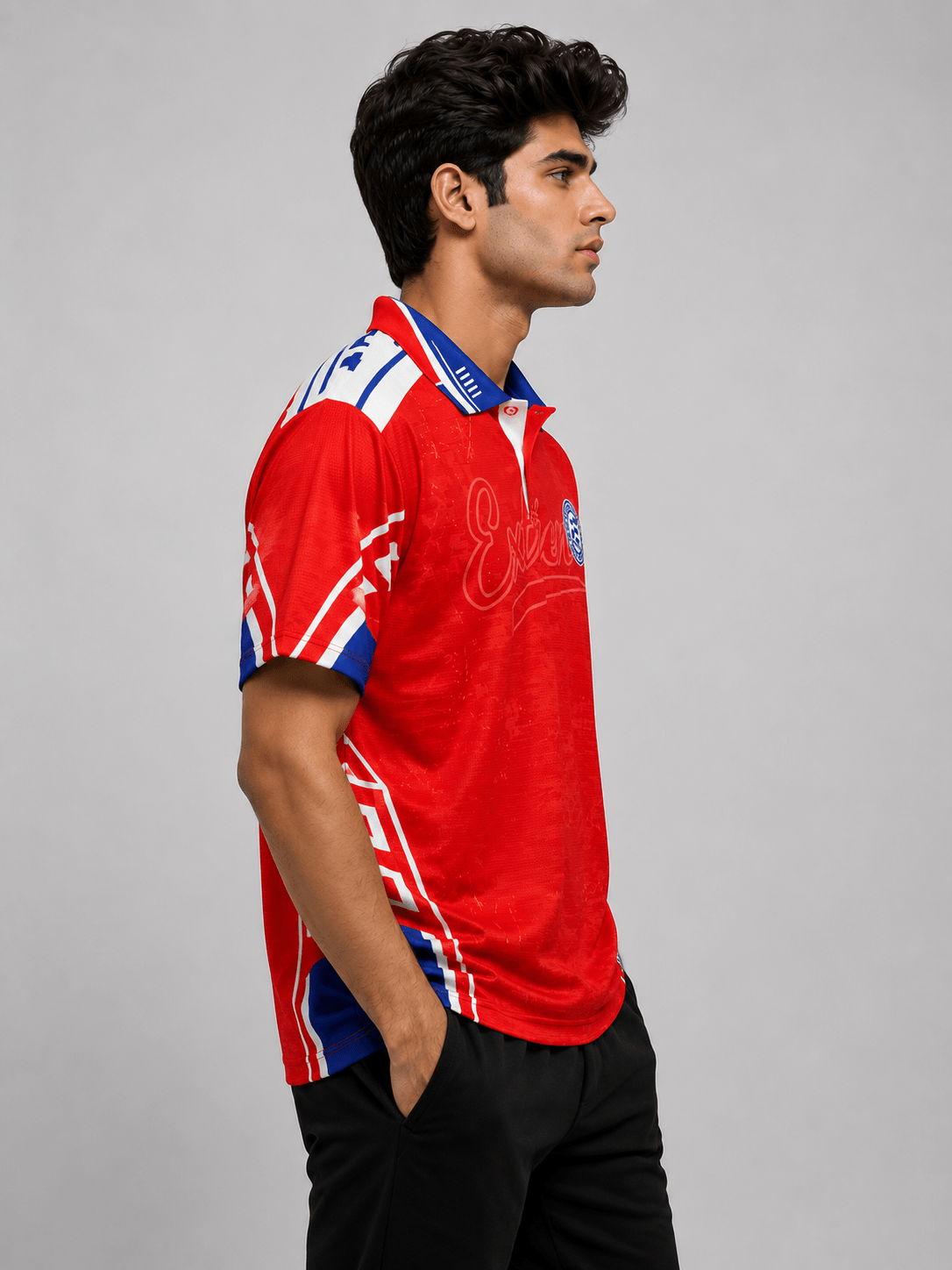 Men's Retro Cricket Polo T-Shirt - Extreme Sports