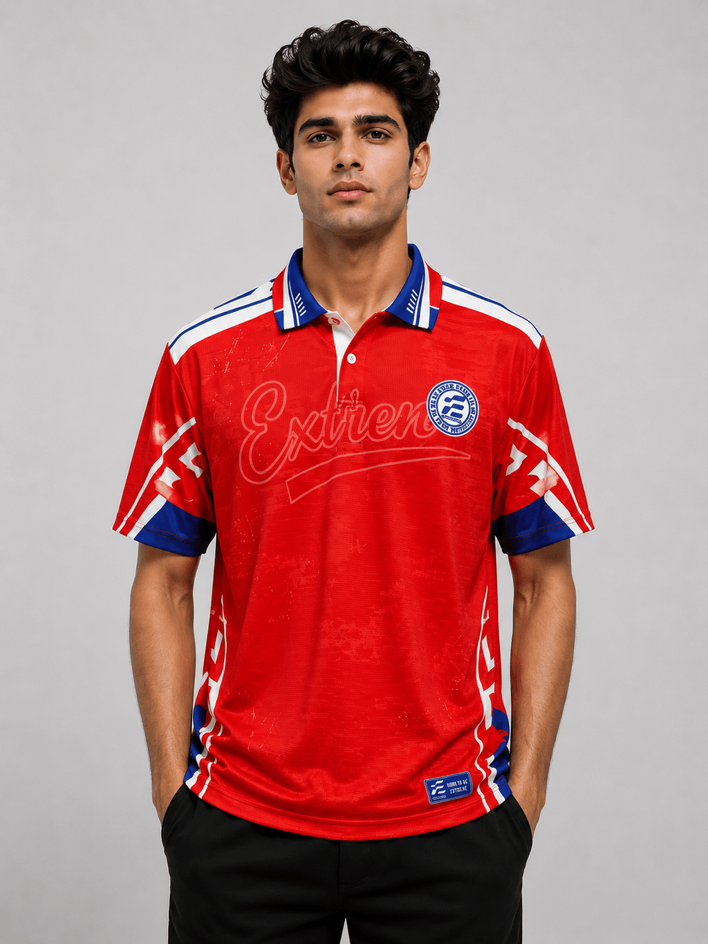 Men's Retro Cricket Polo T-Shirt - Extreme Sports