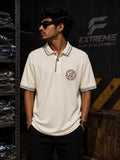Men's Textured Cricket Polo T-Shirt - Extreme Sports