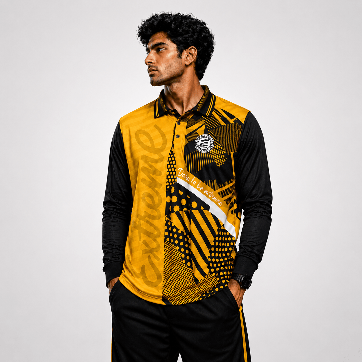 Printed Cricket Jersey Full Sleeve - Extreme Sports
