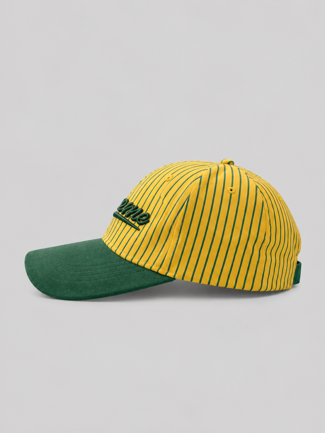 Men's Extreme Striped Baseball Cap – Yellow & Green